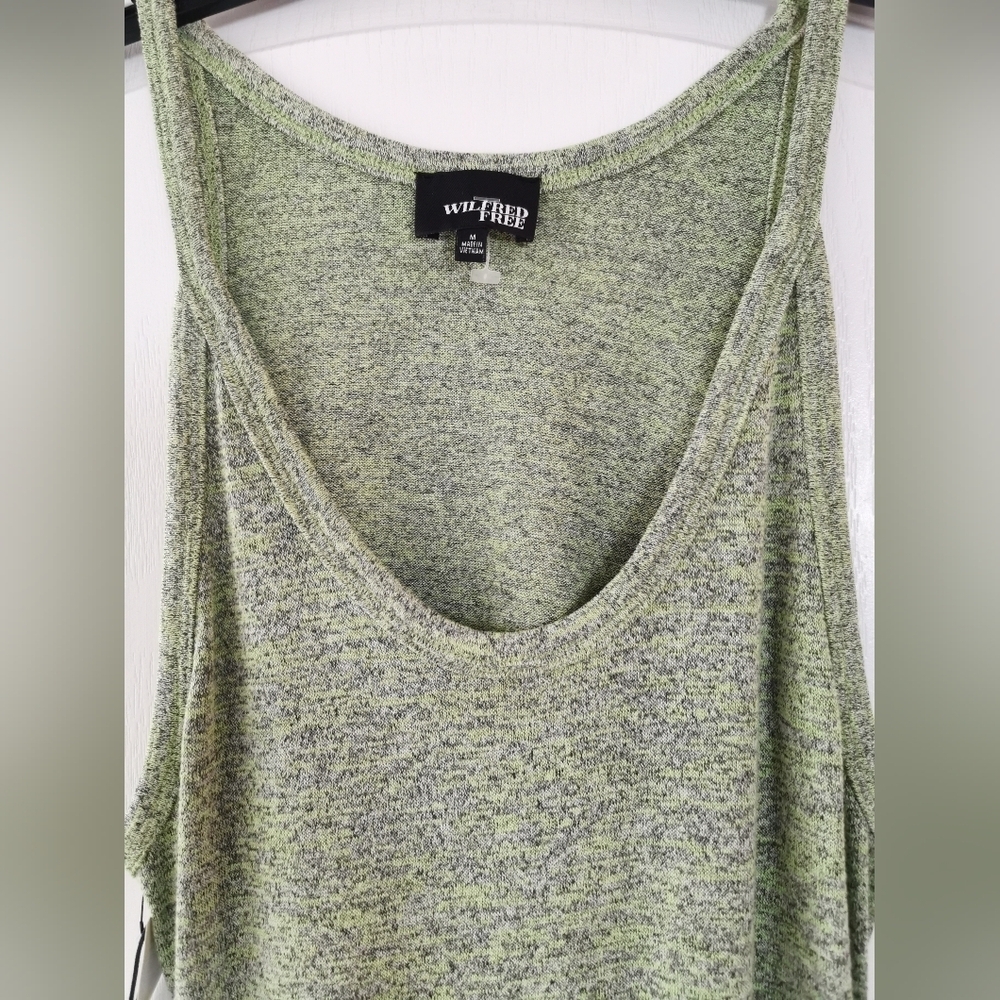 NWT Aritzia Wilfred Free Yasmi Dress Heather fluro Green size Medium - Picture 4 of 8